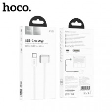 Кабель магнитный Type-C-Mag3 HOCO X103 2м, шнур, White. Поддержка магнитной зарядки для мacBook 140W (28Vх5A) макс.