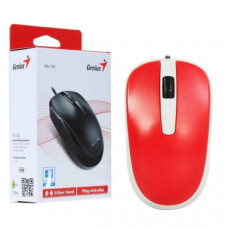 Мышь проводная Genius DX-120, USB,оптическая, разрешение 1000 DPI, 3 кнопки, кабель 1.5m, красный