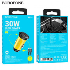 АЗУ USB-C (Type-C)-Lightning BOROFONE BZ26 1м, PD30W QC 3.0A, Yellow