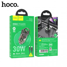 АЗУ USB-USB-C (Type-C)-Lightning HOCO Z53A 1м, PD30W+QC3.0A18W, Black