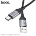 Кабель Type-C HOCO X102 1м, 3A, шнуровой, Black