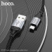 Кабель Micro USB HOCO X102 1м, 2.4А, шнуровой, Black