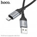Кабель Micro USB HOCO X102 1м, 2.4А, шнуровой, Black
