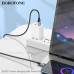 Кабель Micro USB BOROFONE BX101 1м, 2,4А, TPE, Black