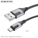 Кабель Micro USB BOROFONE BX101 1м, 2,4А, TPE, Black