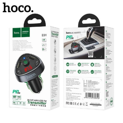 АКЦИЯ!!!FM-Модулятор Bluetooth/HandsFree HOCO E51 Black. Продается упаковкой 3 шт.Поддержка: USB флеш накопитель 32Gb. Аудио формат: MP3/WMA/WAV. Дальность передачи FM: 5 метров. Выход USB-A: 5V/2.1A (один порт), общий выход двух USB-A 5V/3.1A. Выход Type