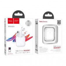 АКЦИЯ!!! Гарнитура вкладыши Bluetooth Hoco DES03 White. Продается КРАТНО 3 шт!!! Емкость батареи: 350мАч кейс и по 30мАч каждый наушник. Сенсорное управление. Время работы в режиме прослушивания музыки: до 3ч. Время работы в режиме разговора: до 3ч. Время