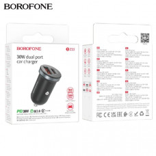 АКЦИЯ!!! АЗУ-USB-USB-C BOROFONE BZ22 PD30W+18W QC3.0, Black. Продается КРАТНО 5шт!!!