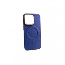 Чехол MagSafe iP 15 Pro Max Carbon Case, цвет Dark Blue