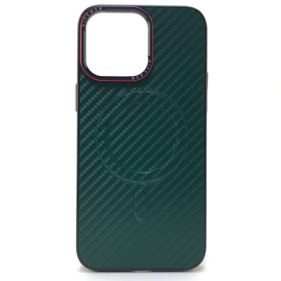 Чехол MagSafe iP 14 Carbon Case, цвет Dark Green