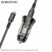 АЗУ 2USB-C (Type-C)-Lightning BOROFONE BZ26B 1м, PD25W+ QC3.0A 20W, Black. USB-C 1+ USB-C 2 = 45W.