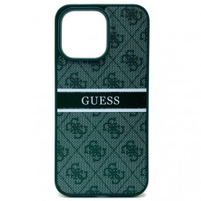 Чехол силиконовый iP 14 Guess с кожаным принтом, цвет Green