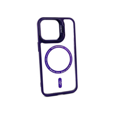 Чехол MagSafe силиконовый iP 13 Pro (с подставкой), цвет Фиолетовый
