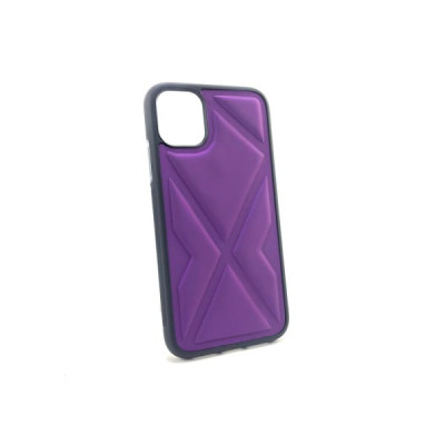 Чехол силиконовый iP 14 Pro рельефный, цвет Brinjal