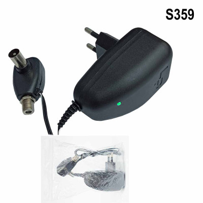 Блок питания антенный LP-175 с F-разъёмом 12V/100mA (без регулятора) Black