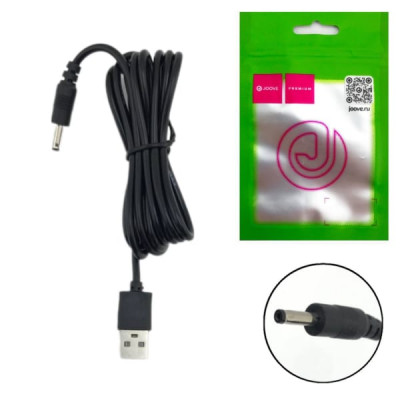 USB кабель JOOVE D12 штекер 3,5х1,35, длина 1,8м, блистер