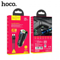 АКЦИЯ!!! АЗУ USB-2USB-C (Type-C)-Lightning HOCO NZ6 1м, PD25W+QC3.0A20W, Black. Продается КРАТНО 3 шт!!!