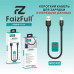 Кабель Micro USB FaizFull FR34 20см, 5A, нейлон, Black