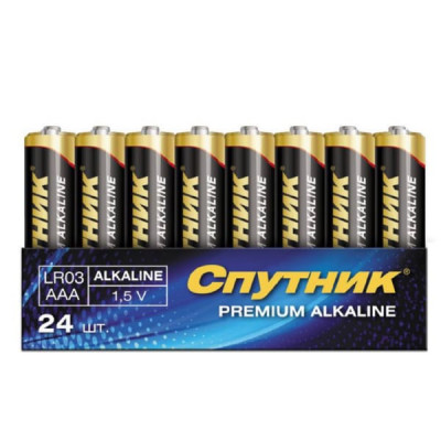 Батарейка СПУТНИК Premium Alkaline LR03 SH-24