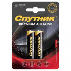 Батарейка СПУТНИК Premium Alkaline LR6 BL-2 (24/480)