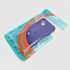 Чехол iP 14 Max/Plus Silicone Case, закрытая камера, техпак (Ultra Violet)