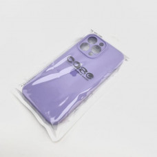 Чехол iP 14 Pro Silicone Case, закрытая камера, техпак (Viola)