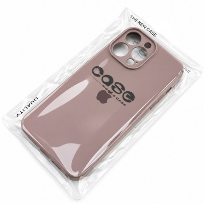 Чехол iP 14 Pro Max Silicone Case, закрытая камера, техпак (Pink Sand)