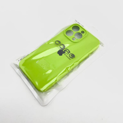 Чехол iP 14 Pro Max Silicone Case, закрытая камера, техпак (Grass Green)