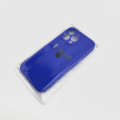 Чехол iP 14 Pro Max Silicone Case, закрытая камера, техпак (Ultra Blue)
