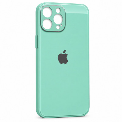 Чехол стеклянный iP 13 Pro Glass техпак, Spearmint