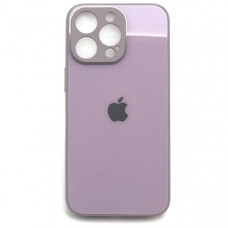 Чехол стеклянный iP 13 Pro Max Glass техпак, Pastel Pink