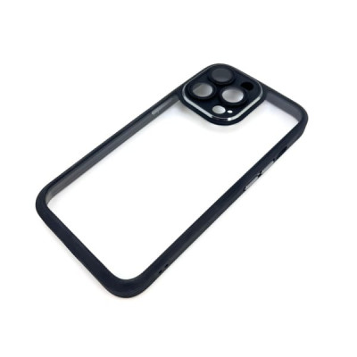 Чехол прозрачный Camera Protection iP 13 Pro, техпак (защита линз камер) Black