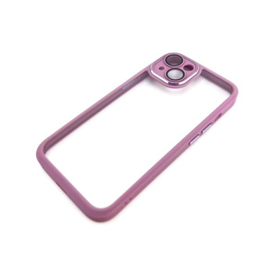 Чехол прозрачный Camera Protection iP 13, техпак (защита линз камер) Lilac