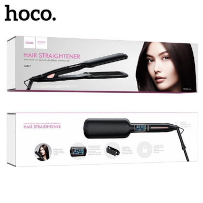 Выпрямитель HOCO DAR37 Black. Мощность: 45-65 Вт. Длина кабеля: 2.15 м. Вход: AC100-240V, 50/60Гц. Регуляция температуры: 6 уровней (80C-230C). Время автоматического выключения: 60 минут. Размер: 300х60 мм. Вес: около 478 г.