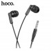 Гарнитура вакуумная HOCO M121 Black. Длина кабеля 1.2м, с МК.