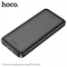Внешний аккумулятор 10000 mAh HOCO J111 Black. Вход: 1xType-C 5В/2 А. 1xMicro-USB 5В/2А. Выход:1xUSB-A 5В/2А. 1xUSB-A2 5В/2А. Общий выход: 5В/2А (макс.). Материал: ABS + огнестойкий корпус из ПК + литий-полимерный аккумулятор. Светодиодный индикатор уровн