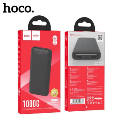 Внешний аккумулятор 10000 mAh HOCO J111 Black. Вход: 1xType-C 5В/2 А. 1xMicro-USB 5В/2А. Выход:1xUSB-A 5В/2А. 1xUSB-A2 5В/2А. Общий выход: 5В/2А (макс.). Материал: ABS + огнестойкий корпус из ПК + литий-полимерный аккумулятор. Светодиодный индикатор уровн