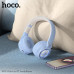 Гарнитура беспроводная полноразмерная Bluetooth HOCO W50 Cute fun Blue Емкость аккумулятора: 400 мАч. Время зарядки: около 2 часов. Вес: 163г. Поддержка режимов ВТ, AUX.