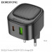 СЗУ-USB-USB-C BOROFONE BAS22A 3.0A PD20W+QC3.0, Black
