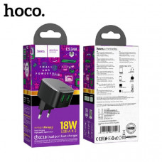 СЗУ-2USB HOCO CS34A QC3.0 + 18W Black