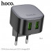 СЗУ-2USB HOCO CS34A QC3.0 + 18W Black