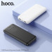 Внешний аккумулятор 10000 mAh HOCO J128 White
 Вход: Micro-USB / Type-C: 5V / 2A макс. LED цифровой индикатор уровня заряда (активация кнопкой). Энергосберегающая полимер-литиевая батарея A+. Материал: ABS + PC огнестойкий материал.