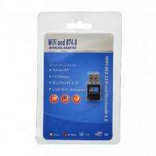 WI-FI адаптер Орбита OT-PCB19 Bluetooth + Wi-Fi (v4.0 + 2.4ГГц 150Мбит). Интерфейс: USB. Скорость передачи Bluetooth: 2 Мбит/с. Скорость передачи Wi-Fi: 150 Мбит/с. Поддержка IEEE802.11b/g/n. Диапазон частот ВТ+Wi-Fi: 2,400-2,480 ГГц. Операционная система