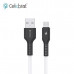 Кабель Micro USB Celebrat CB-35 1м, 3А, силикон, White