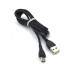 Кабель Type-C Celebrat CB-23C 1.2м, 3A, ПВХ, Black