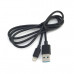 Кабель Lightning Celebrat CB-09, 1м, 2.4A, Black, ПВХ