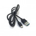 Кабель Micro USB Celebrat CB-09 1м, 2.1А, ПВХ, Black