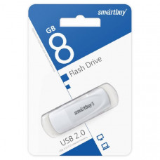 USB флеш-диск 8Gb SmartBuy Scout белый