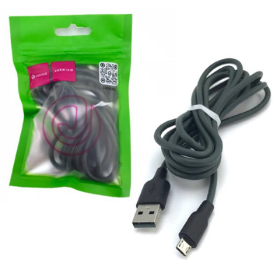 Кабель Micro USB JOOVE G5 2м, Green, силикон, в блистере
