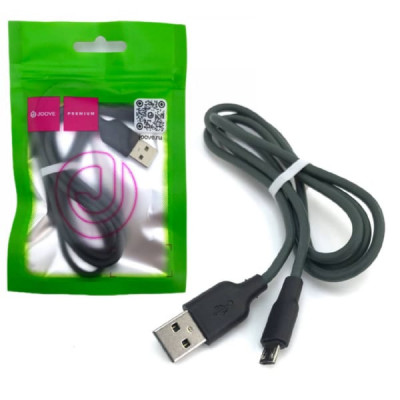 Кабель Micro USB JOOVE G5 1м Green, силикон, в блистере